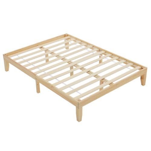 Ktaxon 12" Deluxe Wood Platform Bed Frame, Full  - Lot 418