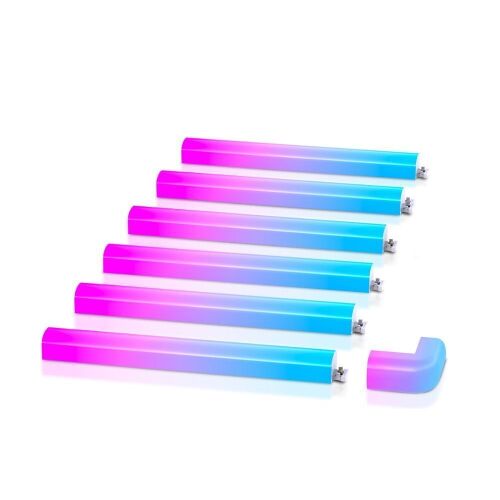 Govee Glide RGBIC LED Wall Light, 6 pcs & 1 Corner  - Lot 221