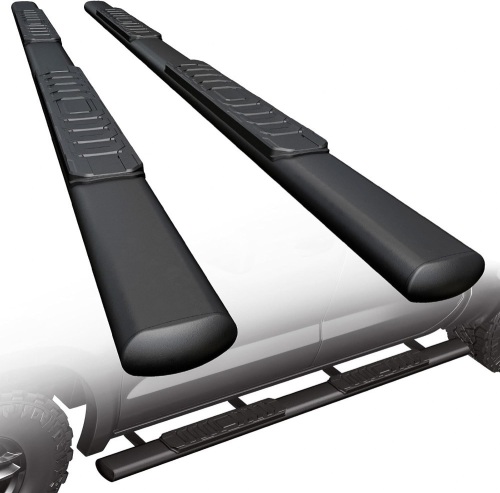 4" Side Steps for 2019-2025 Chevy Silverado GMC Sierra 1500, 2020-2025 Chevy Silverado GMC Sierra 2500HD 3500HD Crew Cab  - Lot 59