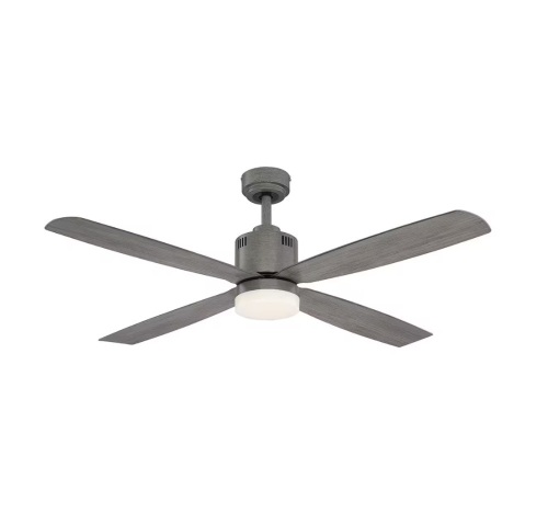 Home Decorators Collection Kitteridge 52 in. LED Indoor Greywood Ceiling Fan with Light Kit - Lot 452
