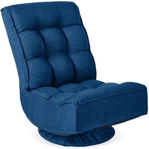 Folding Floor Gaming Chair w/ 360-Degree Swivel, 4 Adjustable Positions - Lot 448