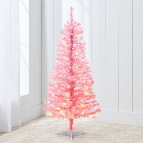 Prelit Colorful Mini Spruce Christmas Tree w/ LED Lights - 4ft - Lot 541