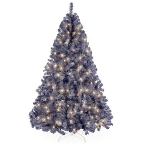 6' Pre-Lit Artificial Charcoal Gray Christmas Tree w/ Incandescent Lights - Lot 113