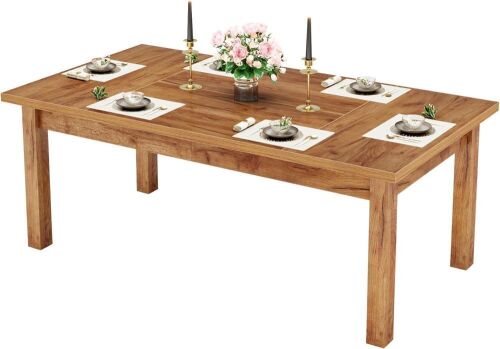 Tribesigns 70.87" Wood Dining Table - Lot 103