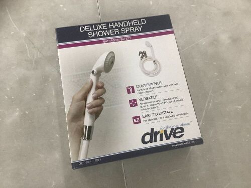Drive Medical Handheld Shower Spray with Diverter Valve - Lot 525