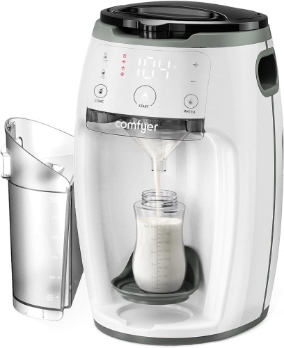 Instant Formula Maker comfyer, Customizable and Automatic Formula Dispenser Machine with Accurate Temperature Control for Baby, Automatic Powder Blending for All Brands of Bottle and Formula, White - Lot 4530