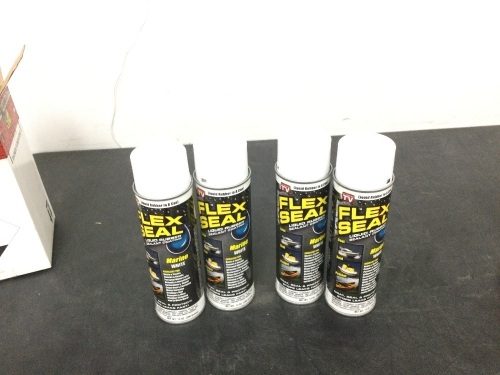 Flex Seal Liquid Rubber Sealant Marine White 14oz, 4 Pack - Lot 5187