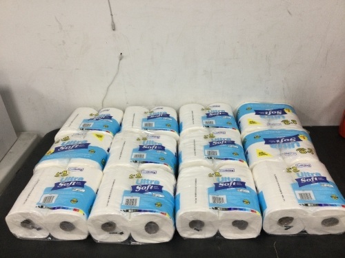 Trueliving Ultra Soft Bath Tissue, 12 packs, 4 each - Lot 5212