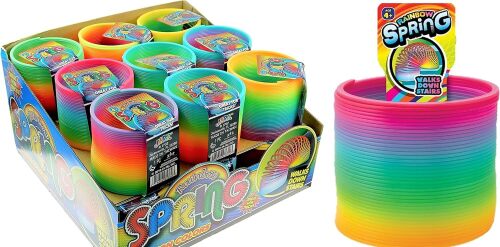 JA-RU Rainbow Spring Toy, 18-Pack - Lot 5938