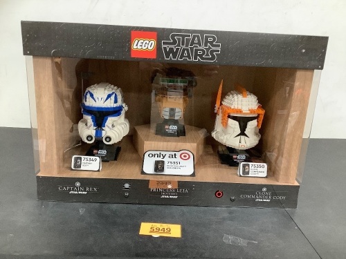 Lego Star Wars Captain Rex, Princess Leia, Clone Commander Cody Display - Lot 4