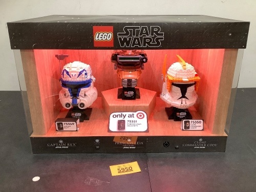 Lego Star Wars Captain Rex, Princess Leia, Clone Commander Cody Display - Lot 5
