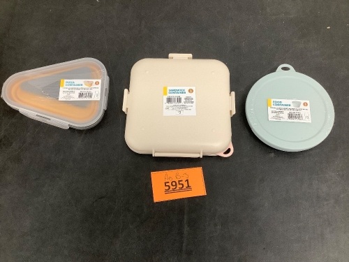 Collapsible Food Containers, 24 pieces - Lot 5952