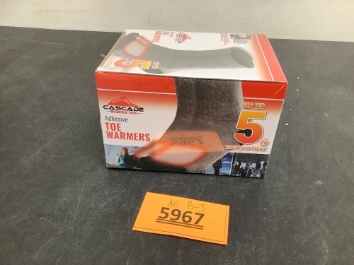 Cascade Mountain Tech Adhesive Toe Warmers, 20-Pack - Lot 5967
