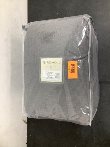 Threshold Burlap Brown Waffle Comforter Set TXL - Lot 5968