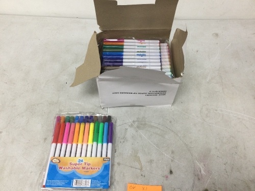 Super Tip Washable Markers 24 count, 6-Pack - Lot 5900