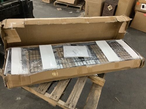 Queen Bed Frame with Storage Drawers, LED Lights - Lot 107