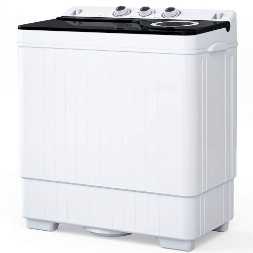 ROVSUN 26lbs 420W 110V Portable Twin Tub Washing Machine - Lot 109