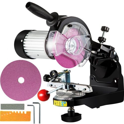 VEVOR 230W Multi-Angle Adjustable Chainsaw Sharpener 3000RPM, for 1/4" to 2/5" Chains - Lot 163