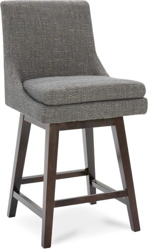 CHITA Counter Height Swivel Bar Stool with Back - Lot 165