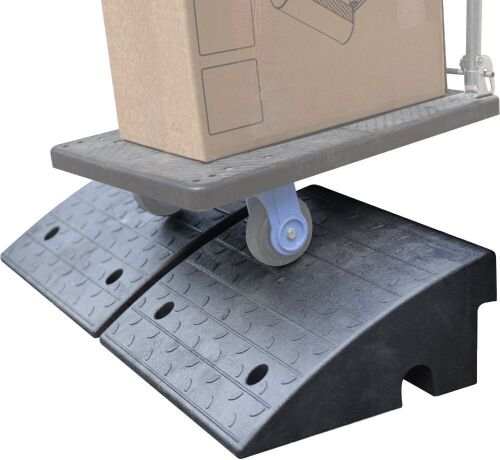  2 Pack 7" Rise Durable Rubber Curb Ramps - Lot 175