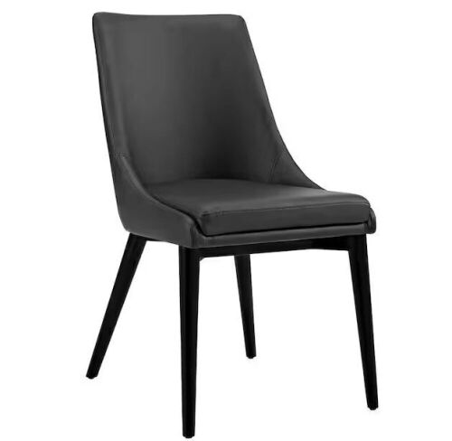 MODWAY Viscount Black Vinyl Dining Chair - Lot 263