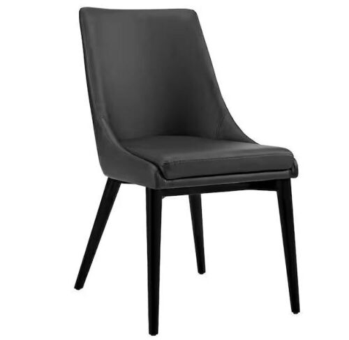 MODWAY Viscount Black Vinyl Dining Chair - Lot 264