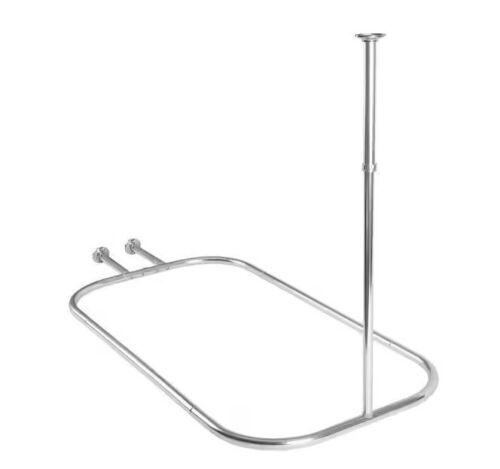 Utopia Alley Hoop Shower Rod for Clawfoot Tub, Chrome - Lot 277