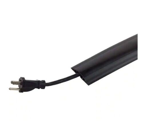 Commercial Electric 15 ft. PVC Floor Cord Protector in Black - Lot 364