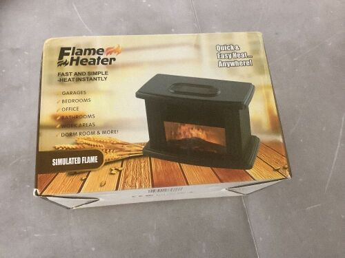 Lot of (2) Mini Flame Fireplace Heater - Lot 374