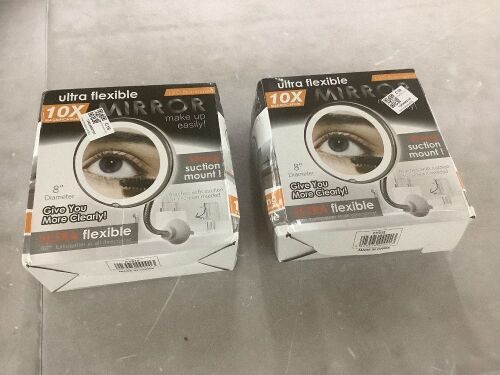 Lot of (2) Flexible LED Illuminated Mirror  - Lot 473