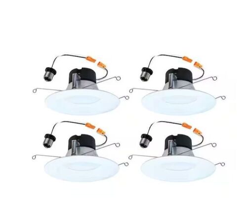 HALO LT 5/6 in. LED Retrofit Module with Baffle Trim 5CCT 750lm, 4 Pack - Lot 695