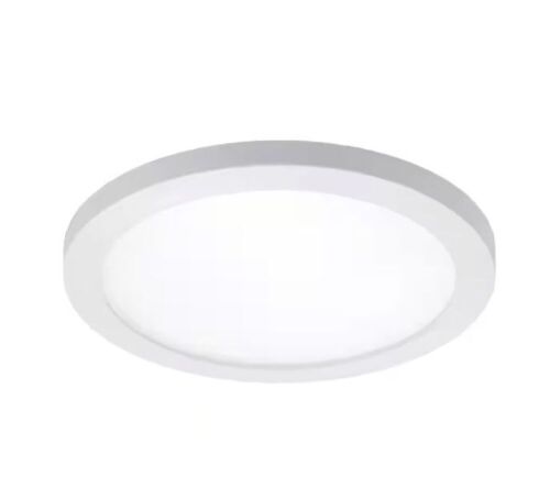 Lot of (8) HALO SMD 6 in. Round Surface Mount Downlight, 600 Lumen, 90CRI, Selectable CCT, White - Lot 699