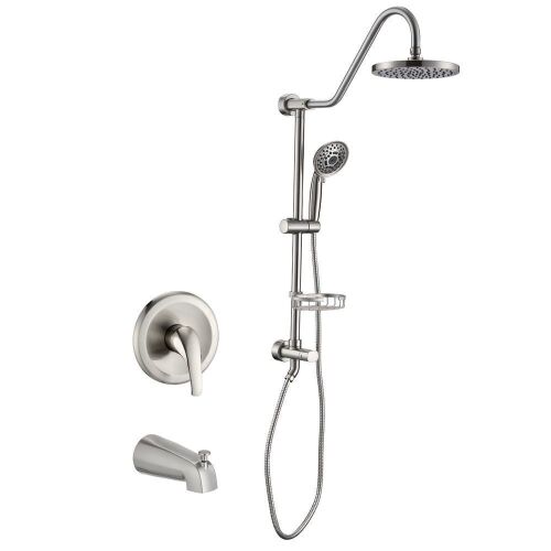 PROOX 8 inch Rainfall Shower Head Tub Faucet Spout and Shower Handheld - Lot 783
