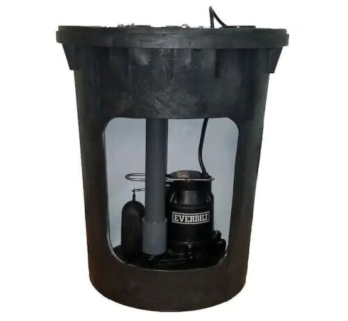 Everbilt 3/10 HP Pre-Plumbed Sump Pump System - Lot 78
