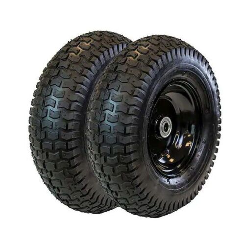 REALWORK 10" Pneumatic Replacement Wheel for Garden Equipment 2-Pack - Lot 809