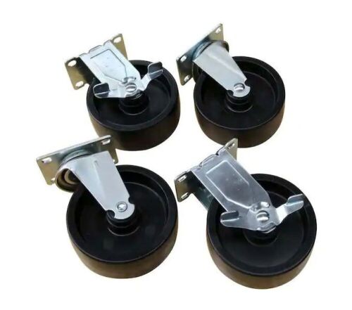 Husky 5 in. Caster Kit for Ready-to-Assemble Steel Garage Base Cabinets - Lot 345