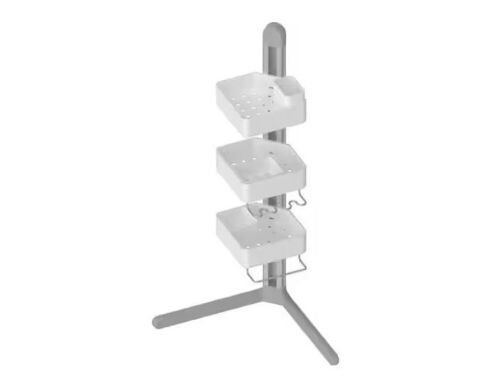 SHARPER IMAGE 3-Tier Adjustable Shower Caddy Corner - Lot 658