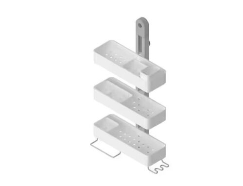 Sharper Image 3-Tier Adjustable Shower Caddy Hanging - Lot 742