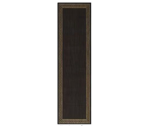 Hampton Bay Brown/Black 2 x Doormat 2 ft. x 7 ft. Area Rug - Lot 745