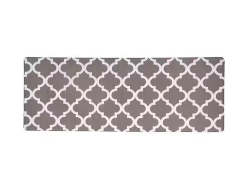 Lot of (2) World Rug Gallery Moroccan 18 in. X 47 in. Gray Anti-Fatigue Mat - Lot 748