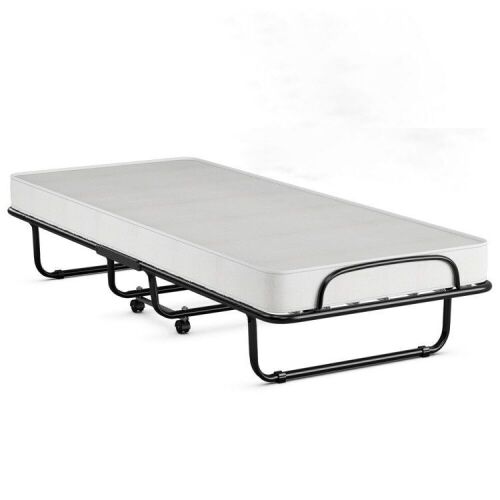 Rollaway Folding Bed with Memory Foam Mattress and Sturdy Metal Frame - Lot 239
