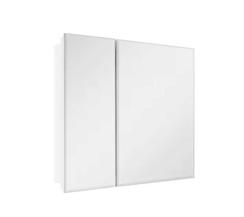 Glacier Bay 30 in. W x 26 in. H Rectangular Wood Composite Medicine Cabinet with Mirror - Lot 438