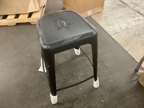 Distressed Metal Chair  - Lot 635
