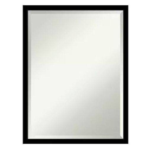 Amanti Art Jet 19.5 in. x 25.5 in. Casual Rectangle Framed Black Mirror - Lot 826