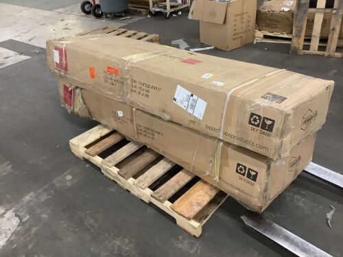 Lot of (2) 3-Seat Outdoor Canopy Swing Glider Furniture w/ Converting Flatbed Backrest - Uninspected - Lot 113