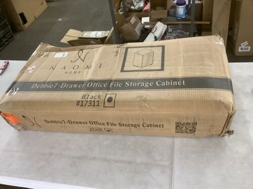 7-Drawer Office Storage File Cabinet on Wheels - Lot 835