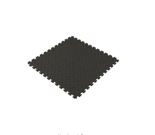 Lot of (9) Husky 18.4 in. x 18.4 in. Black PVC Garage Flooring Tile, 6-Pack - Lot 70