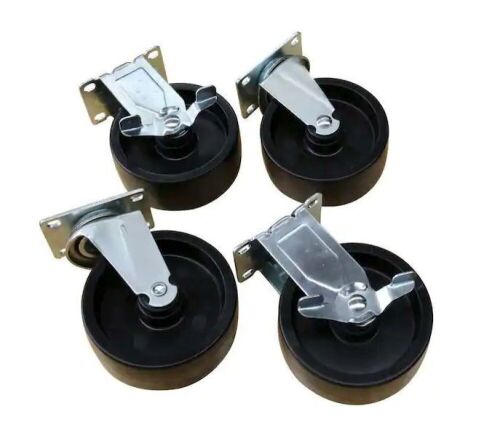 Husky 5 in. Caster Kit for Ready-to-Assemble Steel Garage Base Cabinets - Lot 849