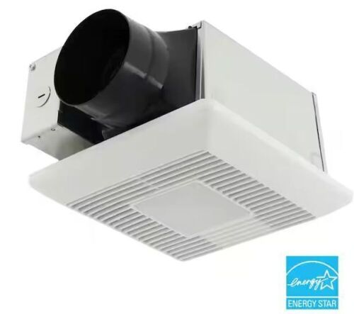 Panasonic Whisper Mighty LED Pick-A-Flow 70-90CFM Ceiling/Wall ENERGY STAR Bathroom Exhaust Fan 9.5 in. x 9.5 in. Grille Footprint - Lot 805