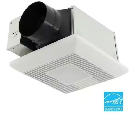 Panasonic Whisper Mighty LED Pick-A-Flow 70-90CFM Ceiling/Wall ENERGY STAR Bathroom Exhaust Fan 9.5 in. x 9.5 in. Grille Footprint - Lot 806